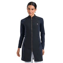 Jaleco Feminino Veneto Poliéster Preto - Dra. Cherie