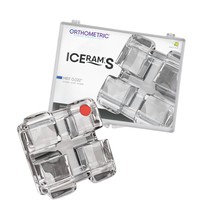 Bráquete Cerâmico Iceram Safira Conjunto 5x5 - MBT 0,022'' - Orthometric