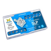 1016900 Kit de Bráquetes 01 caso Roth Ceramic SLP .022 Can.9° Ang. Gancho Can./Prés - Morelli