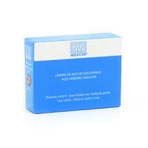 Lâmina de Bisturi Aço Carbono Nº 21 100unid. - Maxicor
