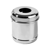 Porta Algodão Inox Servido 8x10 cm - Golgran GG