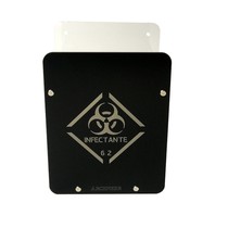 Suporte para Coletor de Materiais Perfurocortantes Acrílico Preto 3L - Archneer