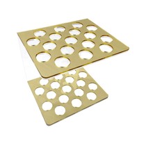 Suporte para Resinas 17 Furos Dourado Espelhado - Agir