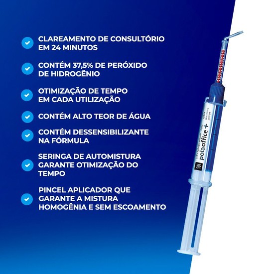 Kit Clareador Dental Pola Office Plus 37,5% SDI 2,8ml