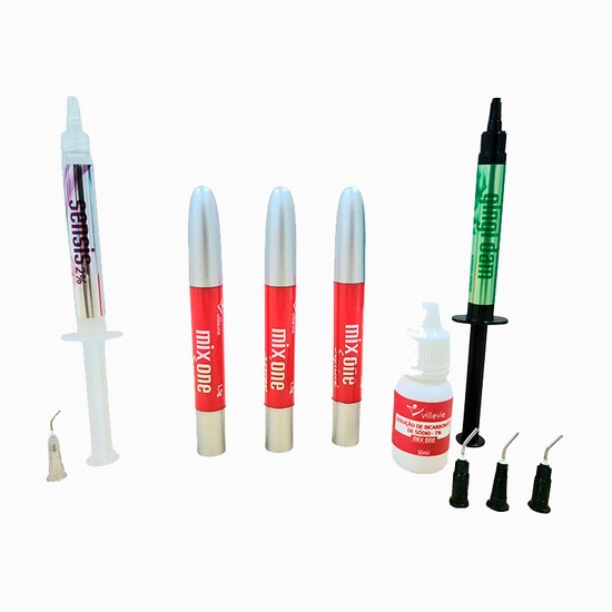 Kit Clareador Mix One Supreme 35% com Gingi Dam 3 Pacientes - Villevie