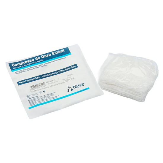 Compressa de Gaze 13 Fios Safe - Neve Medical