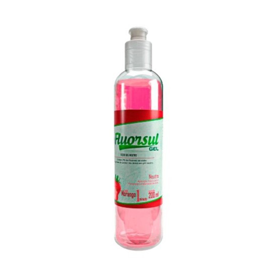 FLUORSUL GEL NEUTRO MORANGO 200ML — imagem 1
