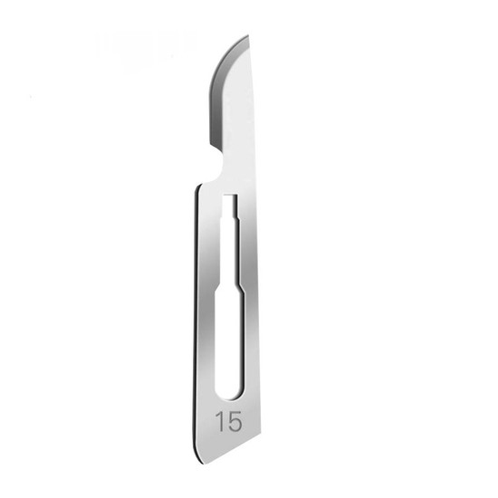 LAMINA DE BISTURI N15 UN CARBONO - MEDIX — imagem 1