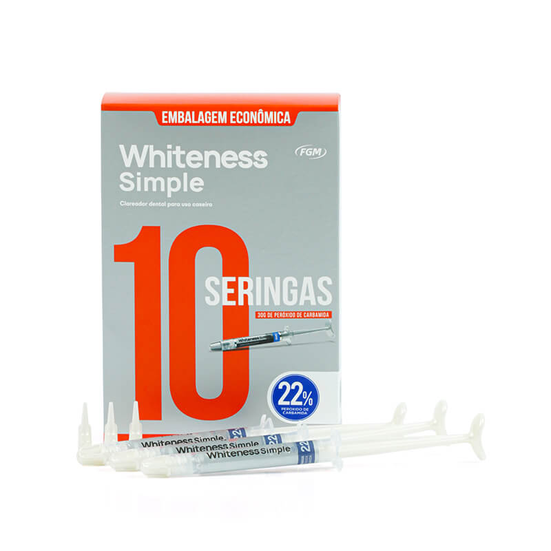 Clareador Whiteness Simple 22% 3g 10unid. - FGM